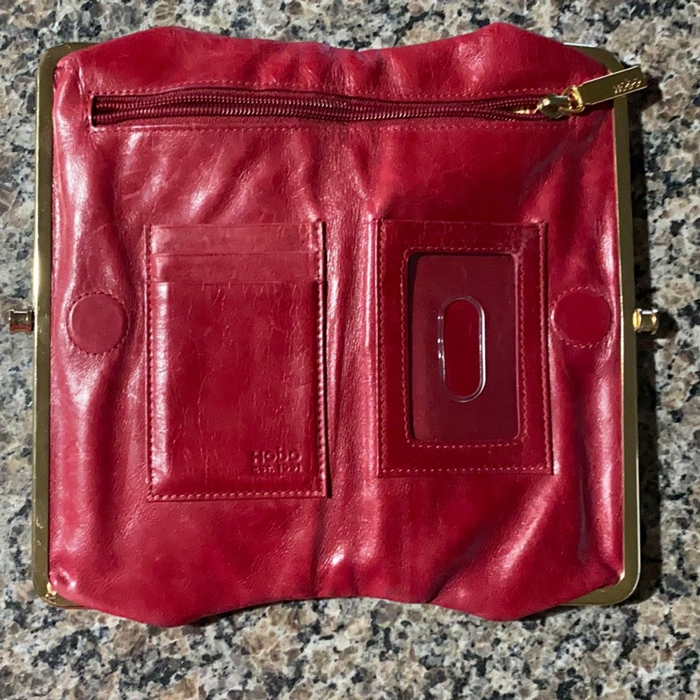HOBO Lauren wallet! Red!